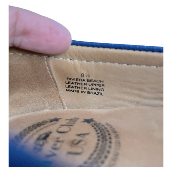 Driver Club Murray Hill Leather Loafer Blue 8.5 - Picture 15 of 16